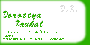 dorottya kaukal business card